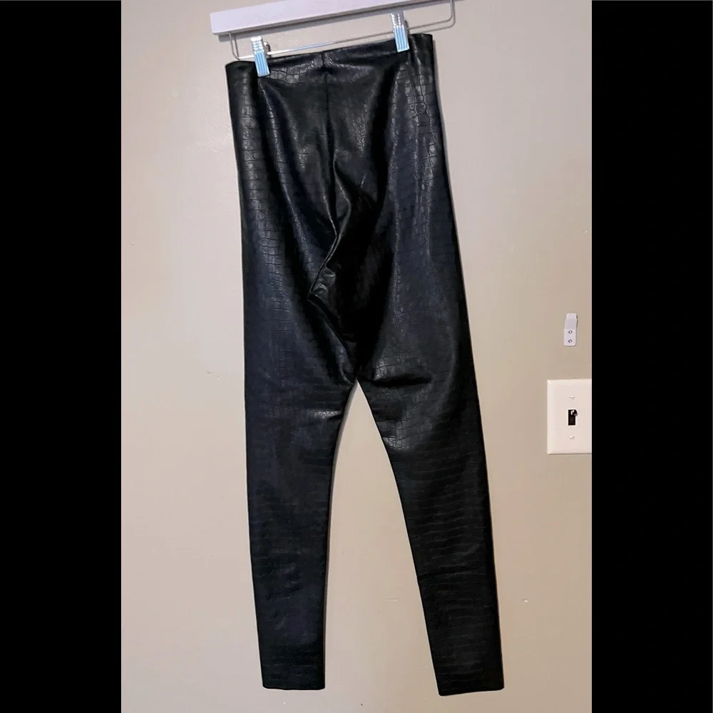 Commando Faux Leather Animal Print Leggings NWT - Picture 5 of 12
